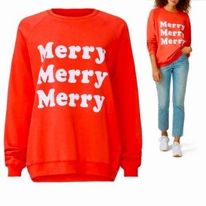 Show Me Your Mumu Merry Red Crewneck Sweater